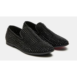 Steve Madden Boys Caviar Black Sz. 1 NWOT Slip On Boys Formal